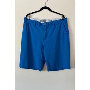 Adidas Mens Royal Blue Golf Shorts Performance Stretch Flat Front Size 38